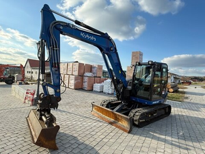 รถขุด Kubota KX080-4A2 ขนาด 8 ตัน 63 แรงม้า เครื่องยนต์ดีเซล ระบบไฮดรอลิก แบบตีนตะขาบ พร้อมห้องโดยสาร สำหรับงานก่อสร้าง ขาย - Product Image 2