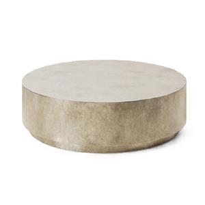 Última tendencia estilo europeo sala de estar Metal latón mesa de centro acabado dorado redondo superior baja altura mesa central para dormitorio - Product Image 4