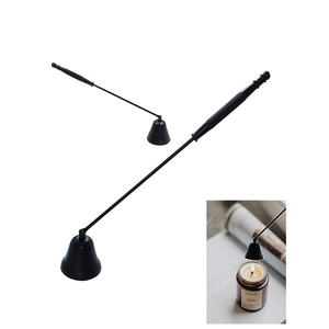 New Shape Solid Brass Shiny Polish High Quality Customized Size and Design Decorative Candle Snuffer With Designer Handle - Product Image 1