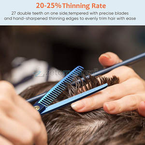 Ciseaux à effiler simples 30-40 dents, outil de coupe professionnel pour coiffeur, ciseaux à effiler simples en acier inoxydable durable - Product Image 6