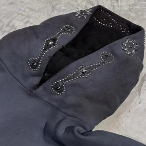 Sudaderas con capucha de algodón unisex Sudaderas de invierno casuales cómodas con patrón impreso Elegante para hombres y mujeres para relajarse Salón en casa - Product Image 3