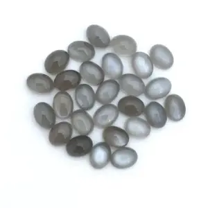 8x10mm Natural Moonstone Cinza Cabochão Calibrado Oval Liso Loose Loja do Fabricante on-line a preço de revendedor grossista