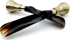 Chausse-pied en laiton de haute qualité, poli à la main, avec poignée en laiton, gravure personnalisée, modèle sur mesure - Product Image 6