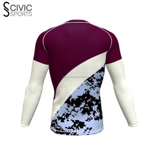Precio al por mayor Rash Guard personalizado de manga larga Rush Guard Stretch Fitness ropa informal de secado rápido Rash Guard - Product Image 3