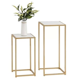 Soporte de uso multiusos para soporte de flores acabado en oro tamaño personalizado maceta interior jarrón soporte para decoración del hogar - Product Image 2