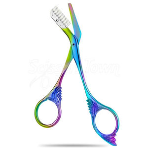 Precision Eyelash Trimming <b>Scissors</b> <b>With</b> <b>Comb</b> For Controlled And Safe Lash Cutting - Product Image 2