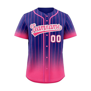Jersey de béisbol de alta calidad a bajo precio, nombre y número personalizados, camisetas de béisbol con impresión por sublimación completa - Product Image 1