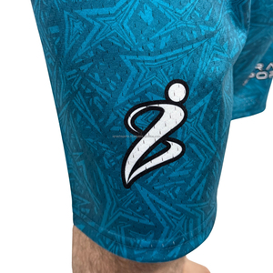 Logo personnalisé couleur double couche Designer Mesh Shorts doublure été Sublimation partout impression vierge Mesh Men Shorts - Product Image 3