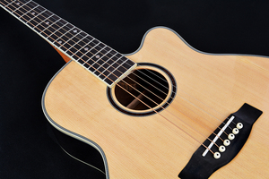 Chất lượng cao với giá nhà máy gỗ Rắn guitar với rosewood ấn độ guitar trở lại và hai bên - Product Image 4