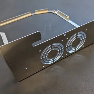 Custom computer case case for fans electrical cabinet or mechanical components made in Italy stainless stees