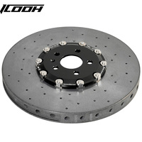 ICOOH Gen 2 Cakram Rem Keramik Karbon Modifikasi Set Kaliper Depan/Belakang Audi A3/A4 RS7 Cayman-Diameter 390mm 30-32-36mm