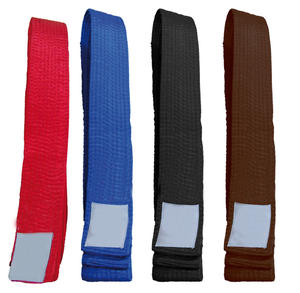 Kids Karate Rank <b>Belts</b> with Black/<b>White</b> Stripes for Progress Tracking - Product Image 2