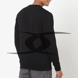 Sweat-shirt à col rond 100% coton pour hommes Unisex Batmen Logo Blank Oversized Thermal Fleece for Plus Sizes for Winter - Product Image 3