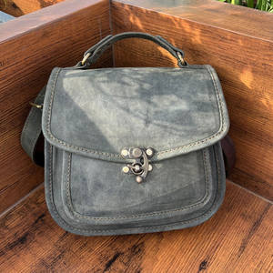 2024 nouveau sac à main à bandoulière décontracté en cuir véritable pleine fleur sac à bandoulière personnalisé en peau de vache sac à bandoulière unique pour les femmes - Product Image 3