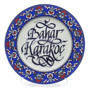 Porselen Tabak Üzerine İsim Yazma Plats et assiettes - Product Image 1