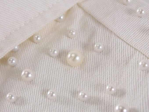 Chaqueta Vaquera Casual Entallada para Mujer, Bordada con Perlas Blancas, Diseño de Insignia Otoñal, Piedras Modernas, Diseño Ecológico en 3D - Product Image 6