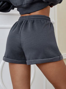 Top verano venta artículo caliente mujeres pantalones cortos sueltos 100% algodón polar con algodón recto transpirable pantalones cortos para mujeres - Product Image 2