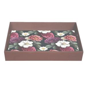 Plateau en bois durable avec finition émaillée décorative artisanale pour la maison, la cuisine, la restauration, plateau de service alimentaire utilisé, article à usage décoratif - Product Image 5