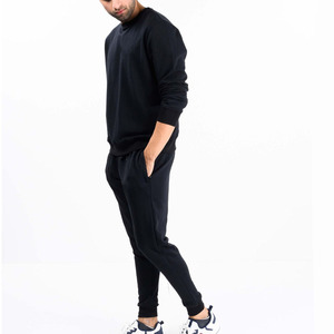 Mode hivernale Survêtement deux pièces pour hommes Ensembles de survêtements Jogging uni Vêtements assortis Training Active Wear Tracksuit - Product Image 2