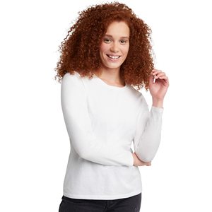 Camisetas de Manga Larga con Cuello Redondo para Mujer, 100% Algodón, Impresión Personalizada, Casuales, Lisas, Ultra Suaves, Precio Bajo, Alta Calidad, 180g - Product Image 3