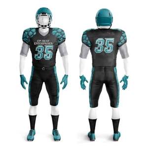 Nouveau design respirant, maillot de football américain personnalisé à manches courtes, taille plus, 100% polyester, haute qualité, personnalisable rapidement - Product Image 4