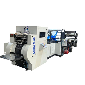 BAGMAC 35-500 B Machine de fabrication de sacs en papier d'impression double couleur en ligne Moteur lourd à double couteau basé sur un servo à grande vitesse robuste - Product Image 1
