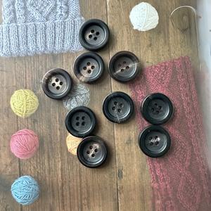 Bouton brut en corne de buffle naturelle de qualité supérieure pour accessoires vestimentaires - Product Image 6