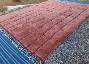 Grand tapis marocain en laine personnalisable magnifique Beni Mrirt fait à la main motif géométrique OEM Home Decor tissé chambre tapis ensembles - Product Image 3