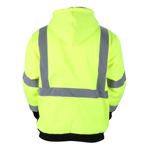 Service OEM personnalisé Veste de sécurité en toile d'hiver pour homme Respirante Coupe-vent Couleur unie Caractéristiques réfléchissantes Logo avant Nouveauté - Product Image 3
