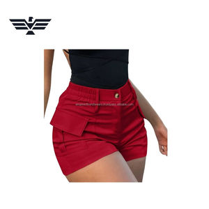 Shorts Cargo para Mujer, Ligeros, de Poliéster/Nailon, Tejido Transpirable, con Volantes, Cintura Elástica Alta, Estilo Deportivo, para Exteriores - Product Image 6