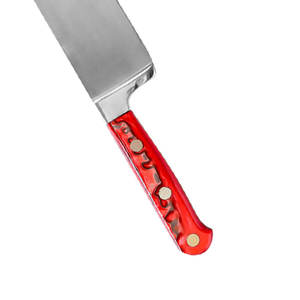 Couteau de cuisine professionnel en acier inoxydable personnalisé, manche en bois, finition hautement polie, compatible lave-vaisselle, style moderne - Product Image 6