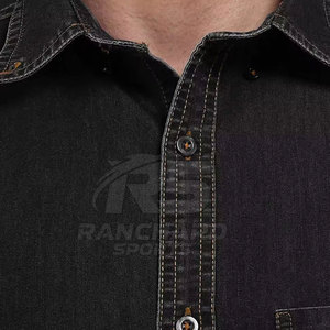 เสื้อเชิ้ตยีนส์ผู้ชายทรงสลิมฟิต ทันสมัย สไตล์สตรีท ลำลอง เสื้อเชิ้ตยีนส์ผู้ชายสไตล์โมเดิร์น เสื้อเชิ้ตน้ำหนักเบาสำหรับใส่ทุกวัน - Product Image 5