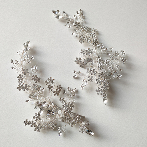 Accessoires de cheveux de mariée du sud Barrette de cheveux en cristal strass Casque pour femmes pour le maquillage de mariage en alliage - Product Image 3