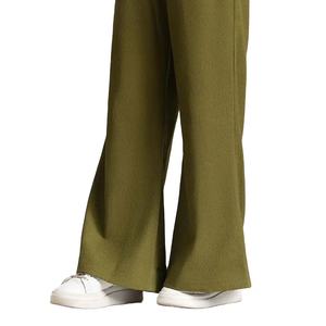 Pantalons cargo pour femmes sur mesure, pantalons de survêtement amples, taille mi-haute, évasés, élastiques, respirants, polyester/coton, streetwear, surdimensionnés, OEM, hiver - Product Image 3