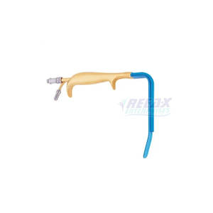 Rétracteur TEBBETTS Écarteurs mammaires à fibres optiques avec tube d'aspiration des dents Instruments de chirurgie plastique plaqués or - Product Image 4