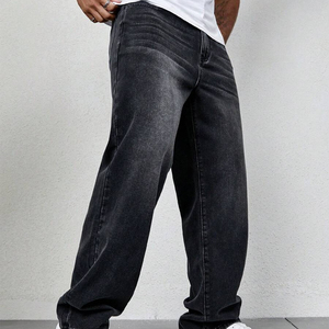 Jeans de Hombre con Corte de Bota Vintage, Bordado Personalizado, Diseño Resistente al Viento, Cintura Media, Tejido Liso Teñido, Lavado Medio, Venta al Por Mayor - Product Image 4