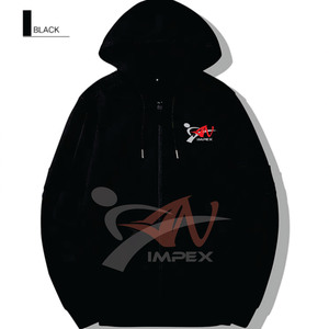 เสื้อฮู้ดมีซิปสำหรับผู้ชายเสื้อสเวตเชิ้ตผ้าฝ้ายพิมพ์โลโก้ตามสั่งสำหรับฤดูหนาว - Product Image 4