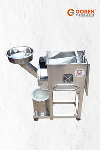 Nouveau mélangeur à double chambre 5HP 3750W pour céréales, épices, légumineuses, production de 45 kg/h, acier inoxydable lourd, moteur triphasé - Product Image 4