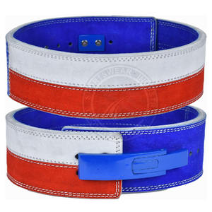 Cinturones de palanca de cuero para levantamiento de pesas hechos a medida unisex, venta al por mayor, logotipo de gimnasio y Fitness, hebilla de servicio pesado personalizable, levantamiento de pesas - Product Image 1