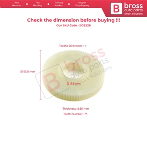 BGE526 Window Regulator Motor Gear for - Product Image 5