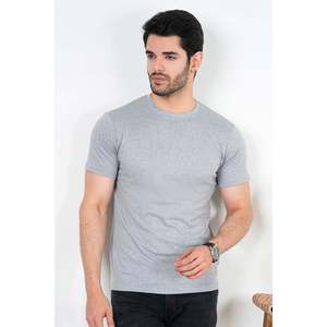 Camiseta Básica de Algodón para Hombre, Cuello Redondo, 100% Jersey, Diseño Sólido, Ligera, 300 Gramos, Moderna - Product Image 1