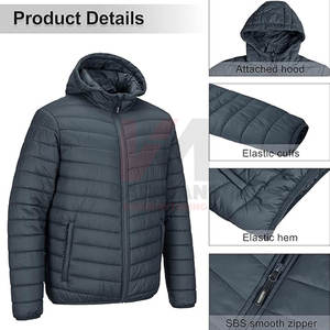 Veste d'hiver à capuche pour hommes de haute qualité manteau isolé compressible léger automne printemps hiver approvisionnement en vrac OEM direct de l'usine - Product Image 5