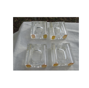 Rond de serviette biseauté carré acrylique coloré pour ustensiles de cuisine et accessoires articles de fête produit Offre Spéciale - Product Image 1