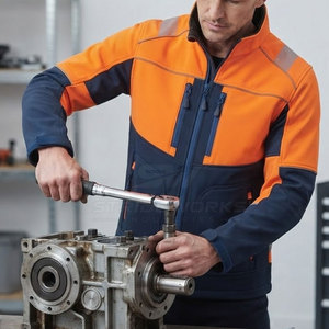 Outdoor Waterproof Windproof Reflective Fleece Lined <b>Softshell</b> <b>Jacket</b> Lightweight Breathable Hi <b>Visibility</b> Workwear Casual Daily - Product Image 4