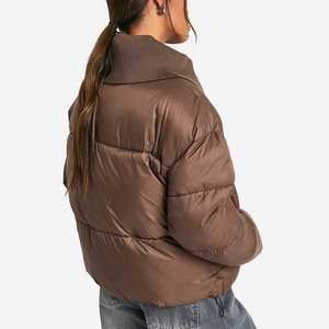 Bulk Women Puffer Jacket Winter Warm Thermal Hooded <b>Long</b> Quilted <b>Coat</b> Outdoor <b>Lightweight</b> Fashion Custom OEM Suppliers - Product Image 2