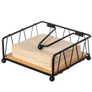 H.M.A artesanías estilo americano minimalista estante de pañuelos de madera para comedor cajas de pañuelos elegantes duraderas ecológicas - Product Image 5