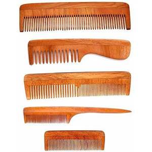 SMARK EXPORTS Peigne en bois de Neem pur à base de plantes pour le soin naturel des cheveux, le soin du cuir chevelu, le coiffage délicat et l'utilisation en salon - Product Image 5