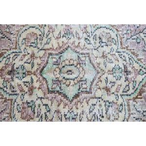 Alfombra Turca Vintage Grande de 5.2x8.1 pies, Alfombra de Lana Verde - Product Image 5