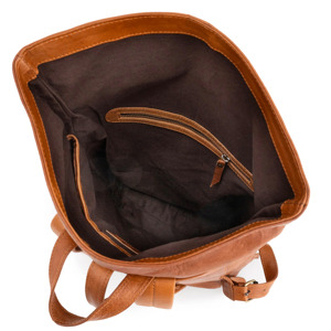 Modern Lightweight Custom Leather Backpack Portable Durable Zipper Soft Carrying Bag for Daily Outdoor Use Foldable Geometric - Product Image 3