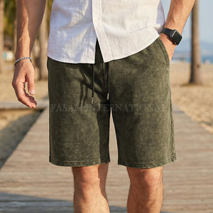 Shorts pour hommes délavés à l'acide, produit phare, en matériau durable, vente en gros - Product Image 2
